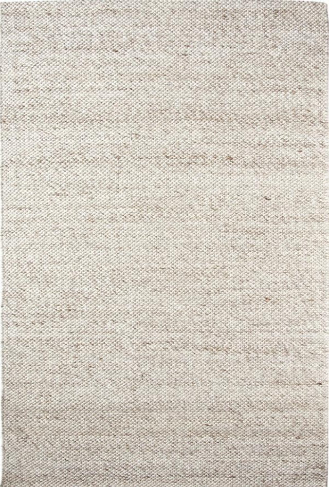 Dropletts Handmade Wool Rug | Light Beige