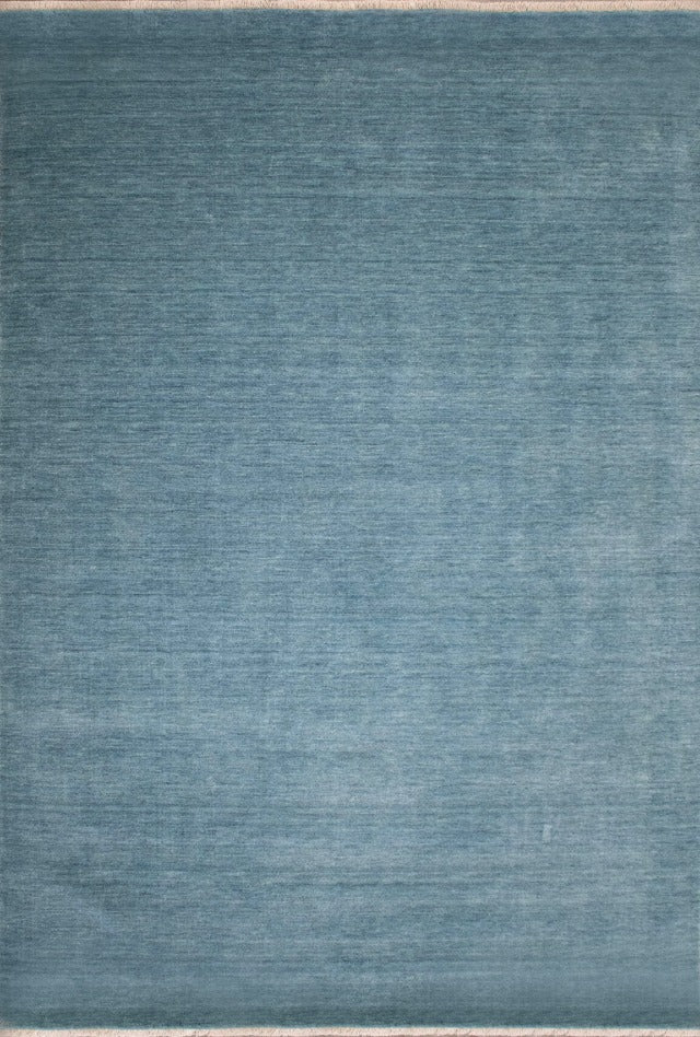Diva Hand Knotted Wool Rug | Sky Blue - Enquire now for availability