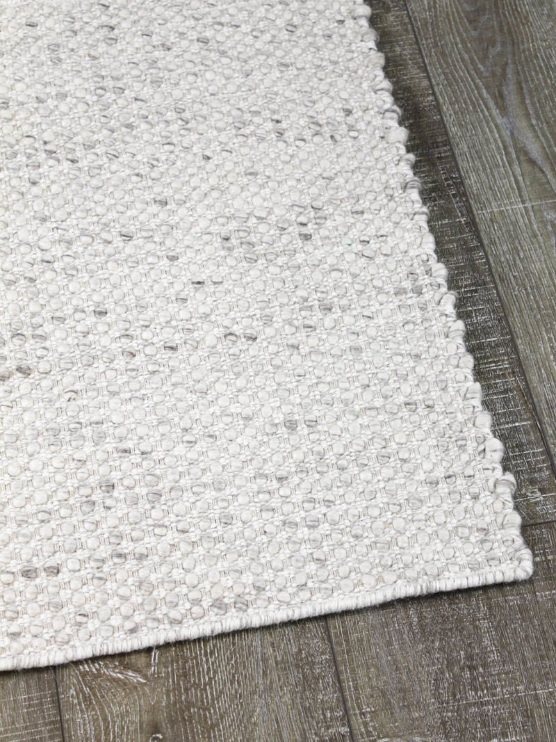Kobe Silver Rug | Soft Grey & Ivory - Enquire now for availability