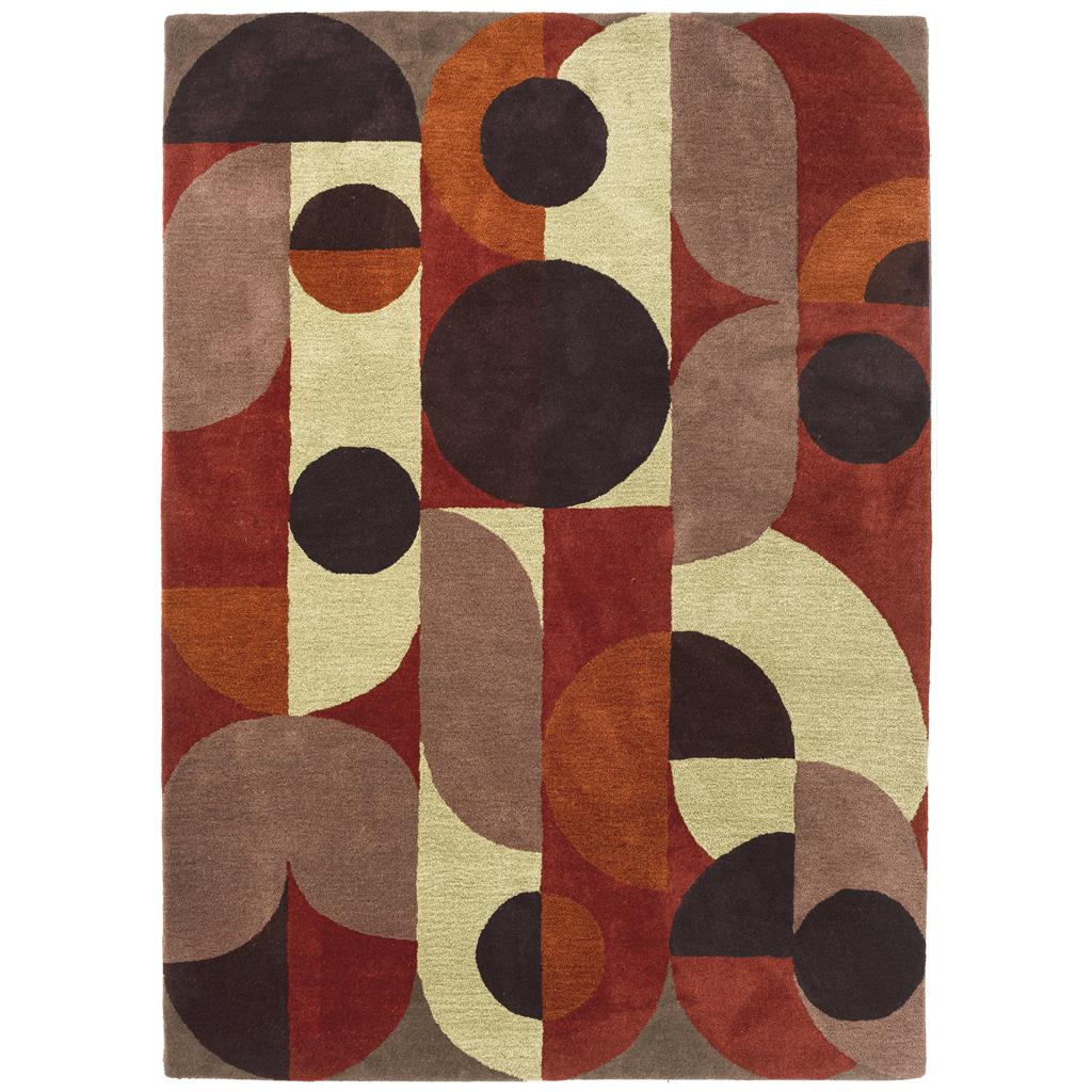 B&C Decor Cosmo Red Pale Green 95203 Rug