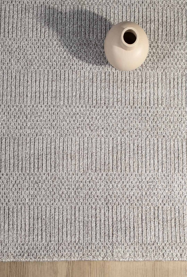 Drake Rug | Silver - Enquire now for availability