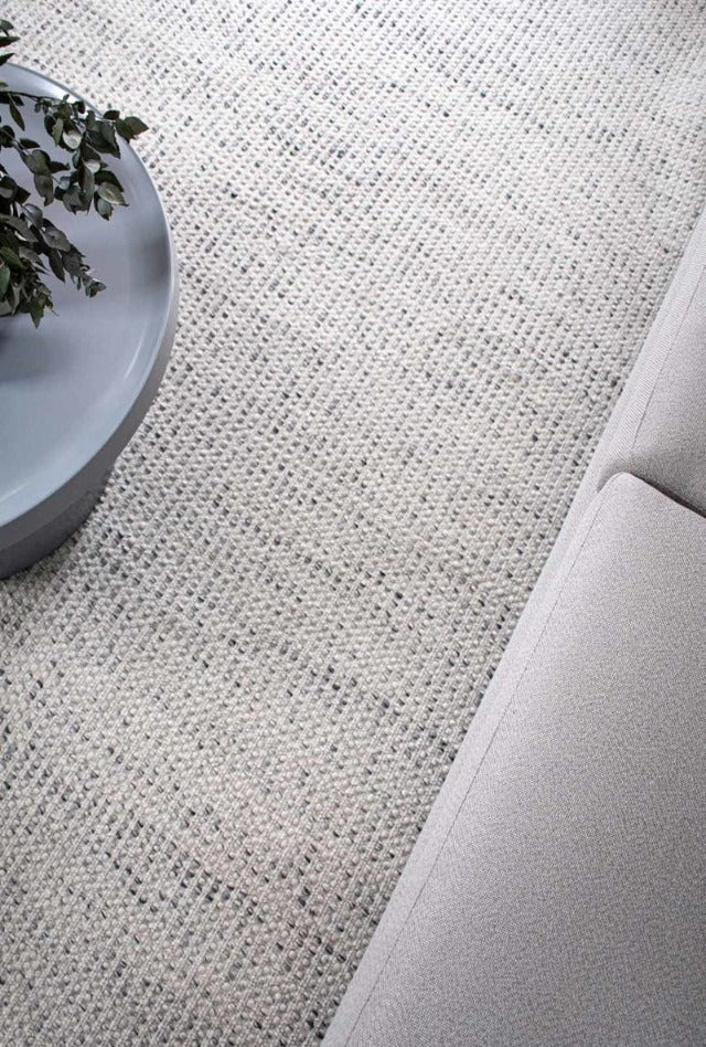 Kobe Silver Rug | Soft Grey & Ivory - Enquire now for availability