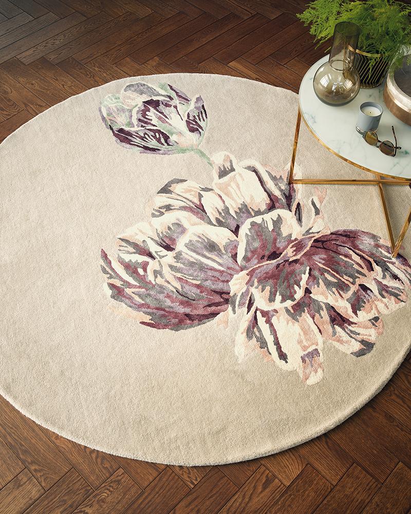 Ted Baker Tranquility Round Beige 56001 Rug
