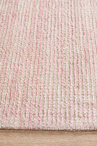 Allure Rose Pink Flat Weave Rug by Rug Addiction