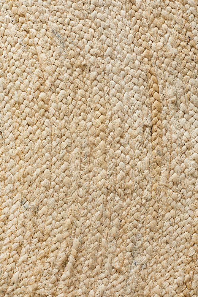 Round Jute Rug | Bleached Natural