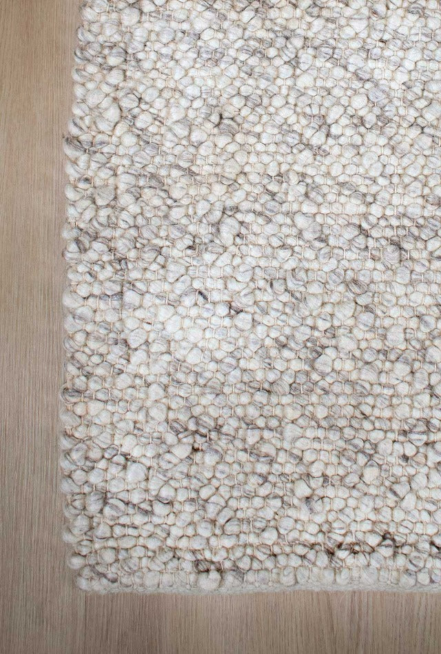Boucle Wool Rug | Frost - Enquire now for availability