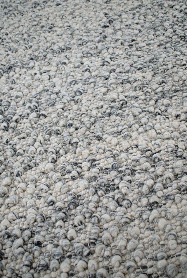 Boucle Wool Rug | Smoke - Enquire now for availability