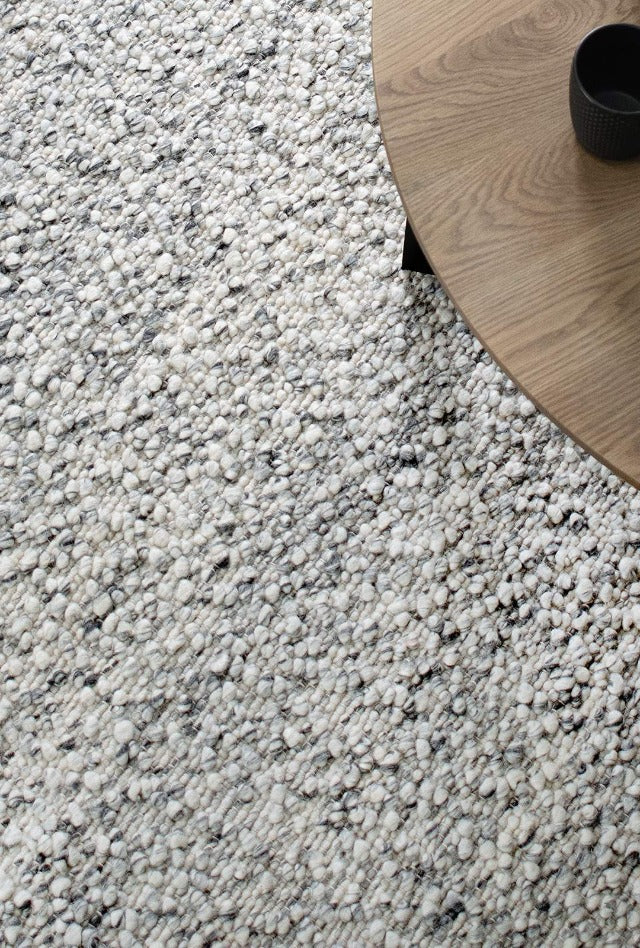 Boucle Wool Rug | Smoke - Enquire now for availability