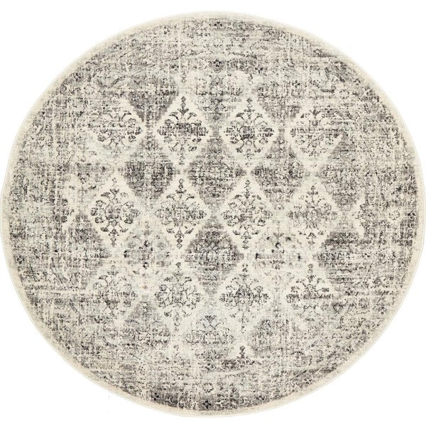 Mosaic 999 Round Rug | Grey