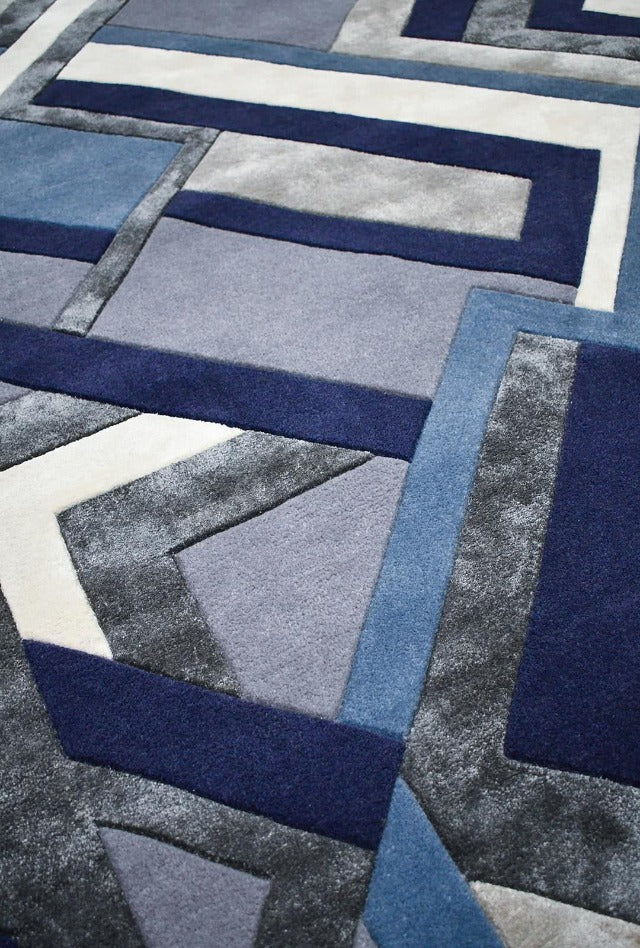 Element Bluejay Rug | Blue tones - Enquire now for availability