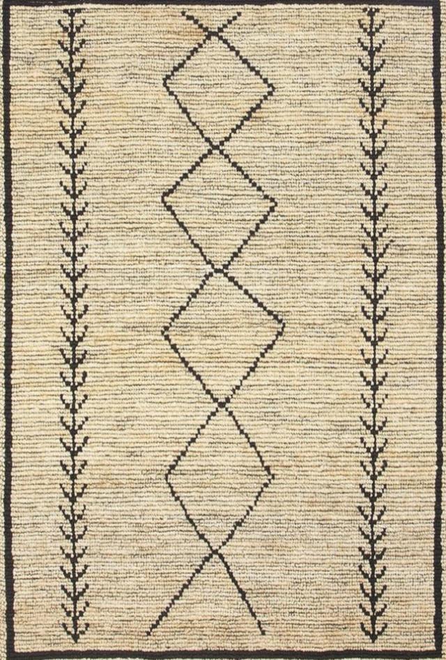 Tumu Hand Woven Tribal Jute Rug | Natural