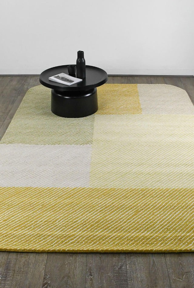 Pinstripe Handmade NZ Wool Rug | Citrus - Enquire now for availability