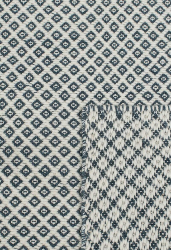 Rubick Flatwoven Rug | Blue & Ivory - Enquire for availability