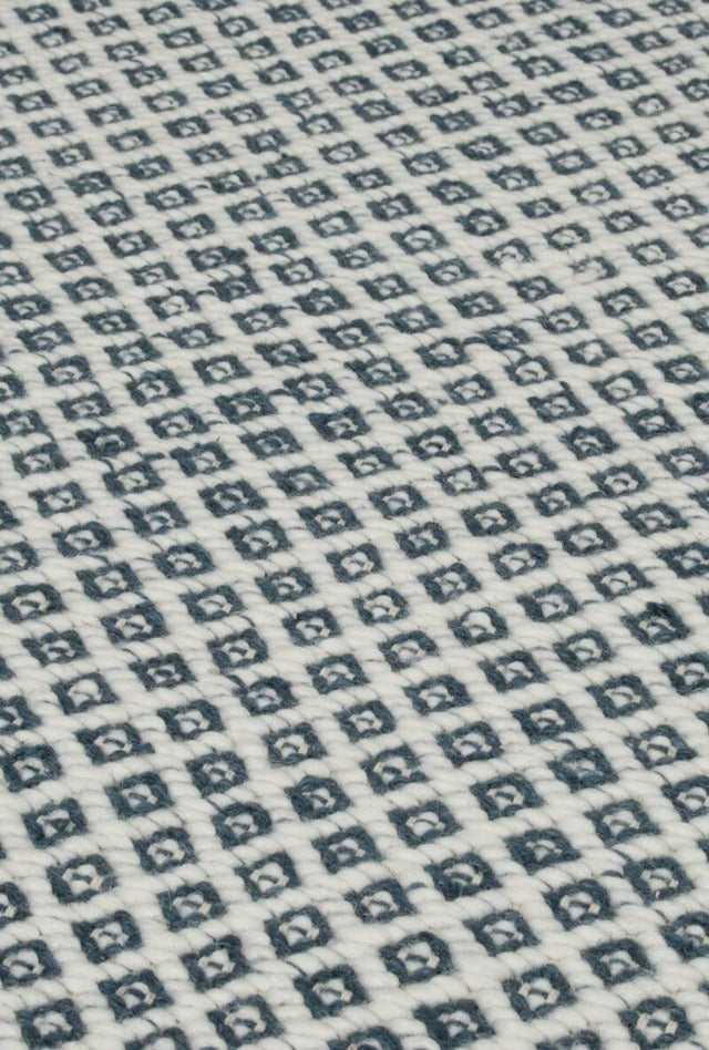 Rubick Flatwoven Rug | Blue & Ivory - Enquire for availability