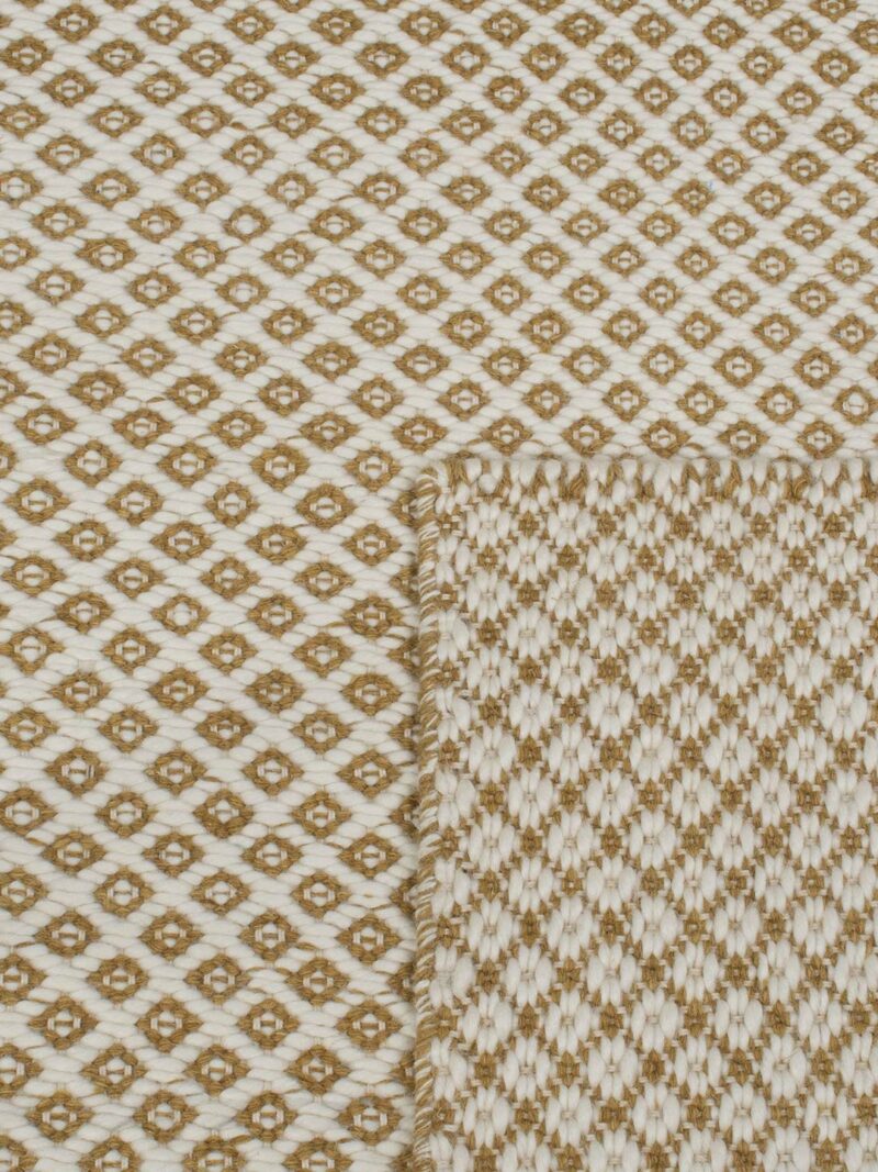 Rubick Flat Woven Rug | Honey & Ivory - Enquire for availability