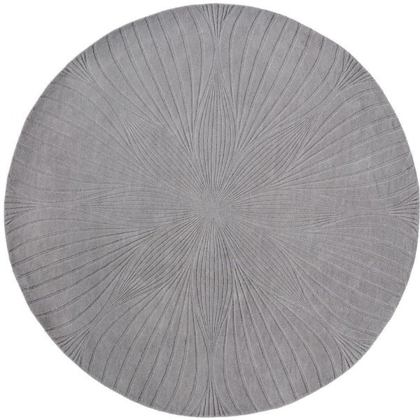 Wedgwood Folia Round Grey Designer Rug | by Brink & Campman