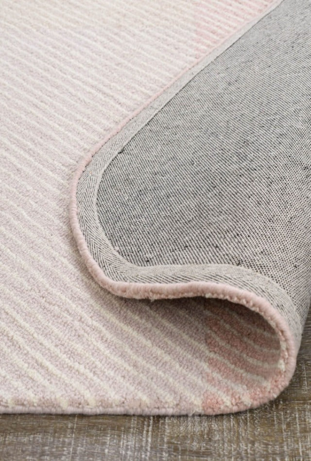Pinstripe Handmade NZ Wool Rug | Blossom | Tanya & Vito Living Dining 2021