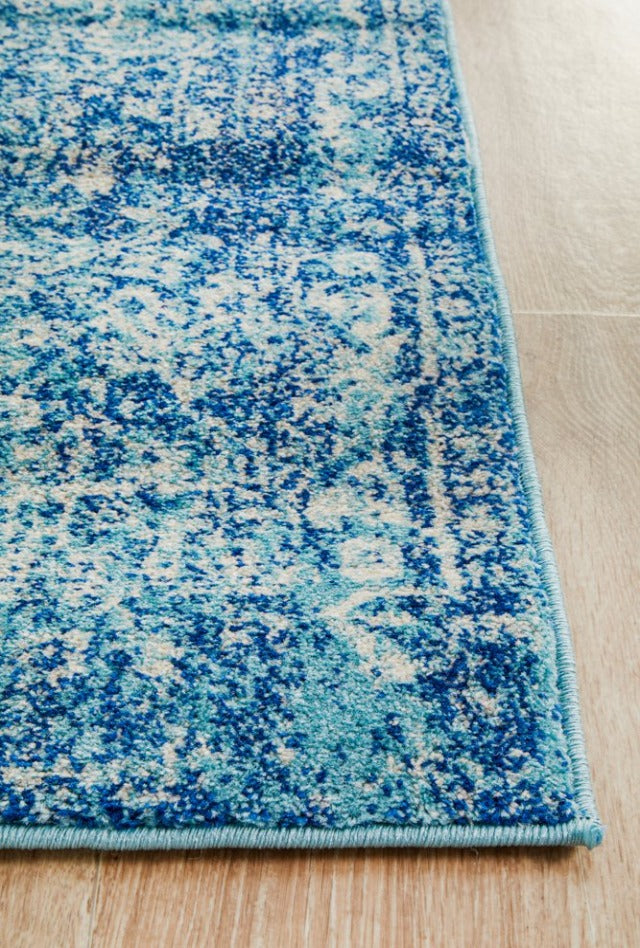 Charmed Pre-made Hall Runner | Turquoise Royal-Blue