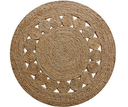 French Knot Jute Rug | Natural