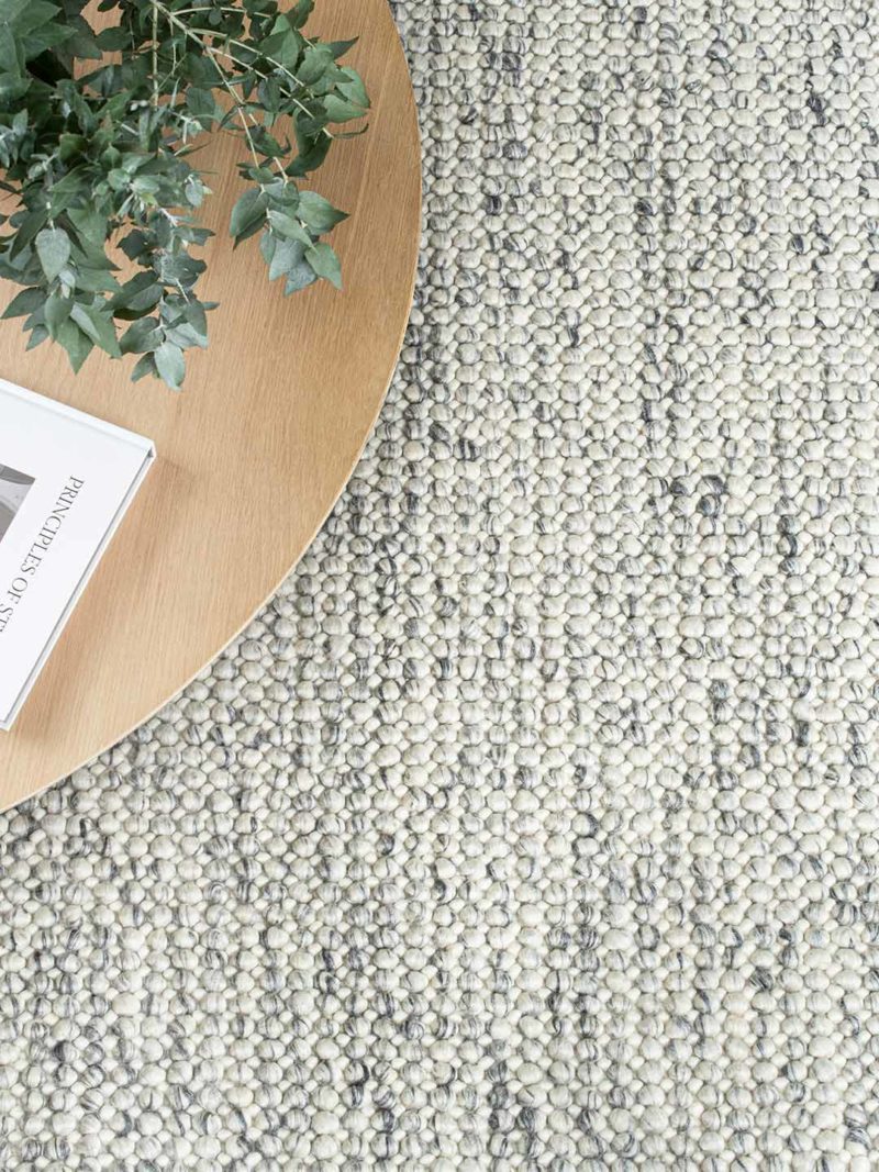 Magic Ice | Ivory Grey Wool Rug - Enquire now for availability