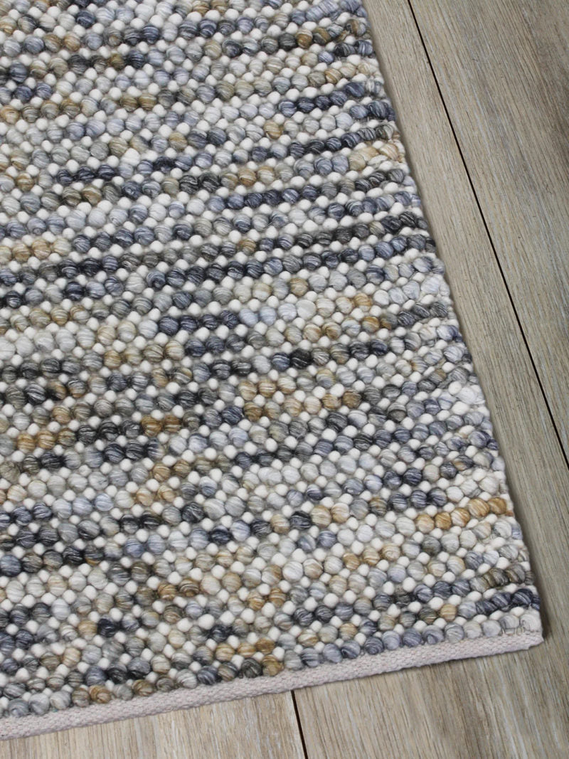 Magic Mineral | Blue Grey Gold Copper Wool Rug | Enquire now for availability | Luke & Josh Living 2021