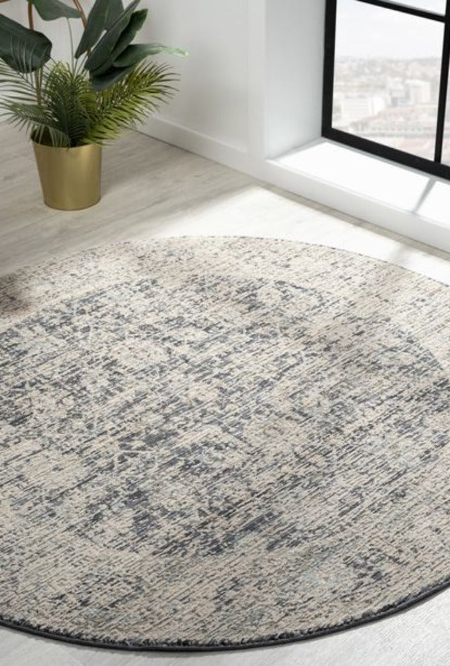 Anderson 6739 Charcoal Round Rug
