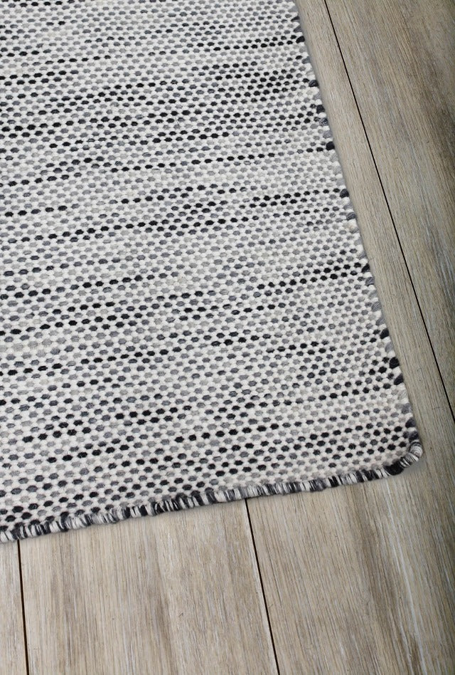 Subi Rug | Charcoal/Ivory Blues - Enquire now for availability